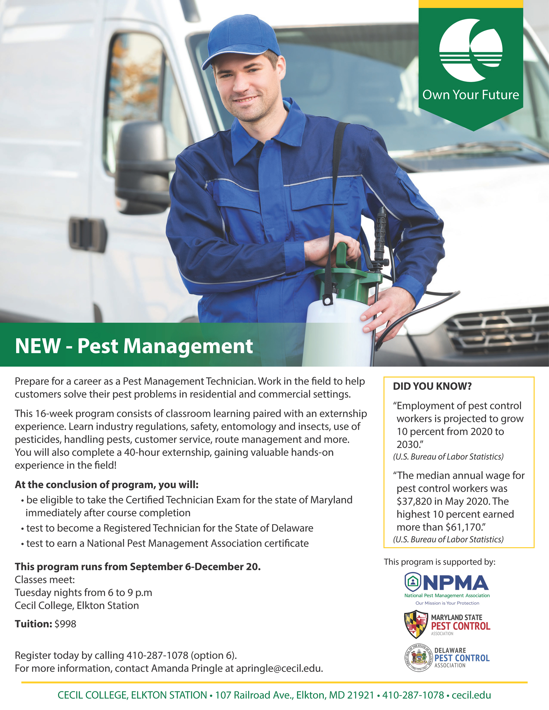 Pest Management Program Sheet - Fall 2022
